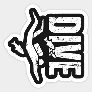 DIVE | Distressed Scuba Diving Design Sticker